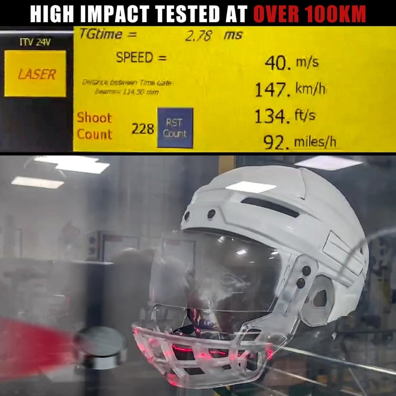 GY Hockey Helmet Face Shield Cage Adult Ice Hockey Half Shield Cage Lower-Face Protection for Chin/Lips/Teeth Without Hindering Breathability - Image 4
